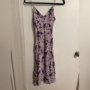Charlotte Russe Lavender Floral Maxi Dress